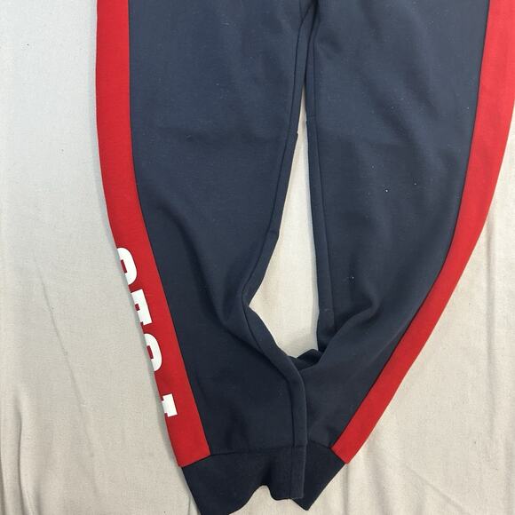 Polo Ralph Lauren Sweatpants Mens Medium Joggers Spell Out Athletic Red Trim - Picture 6 of 10